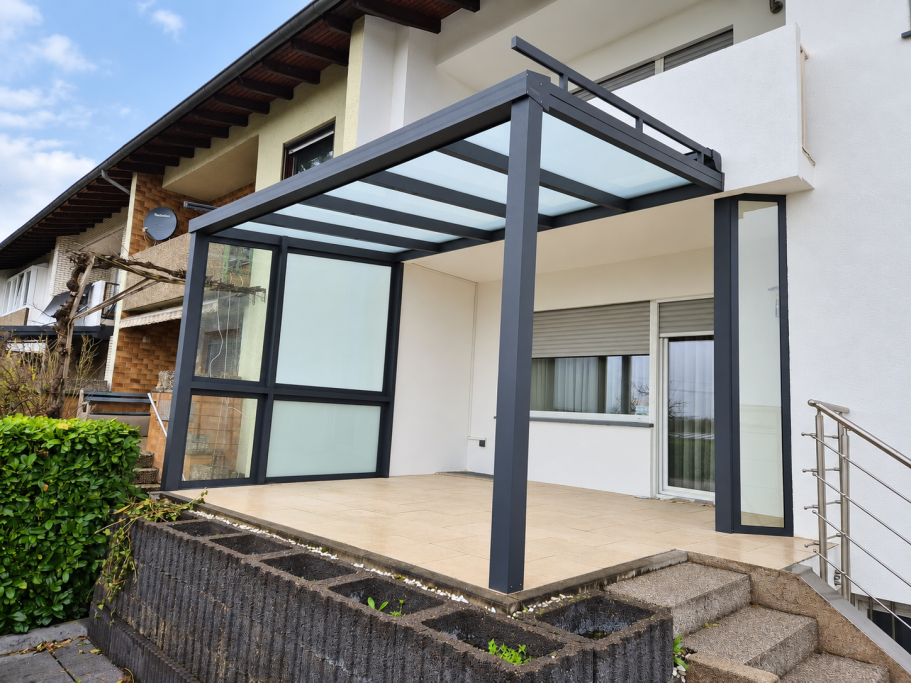 Glas-Terrassenüberdachung – Bischofsheim